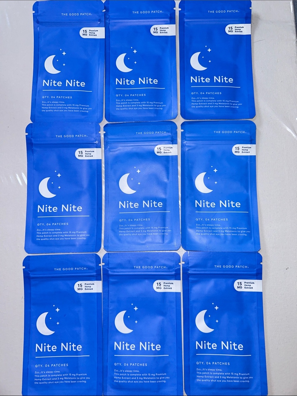 9x The Good Patch Nite Nite Patches - Blue